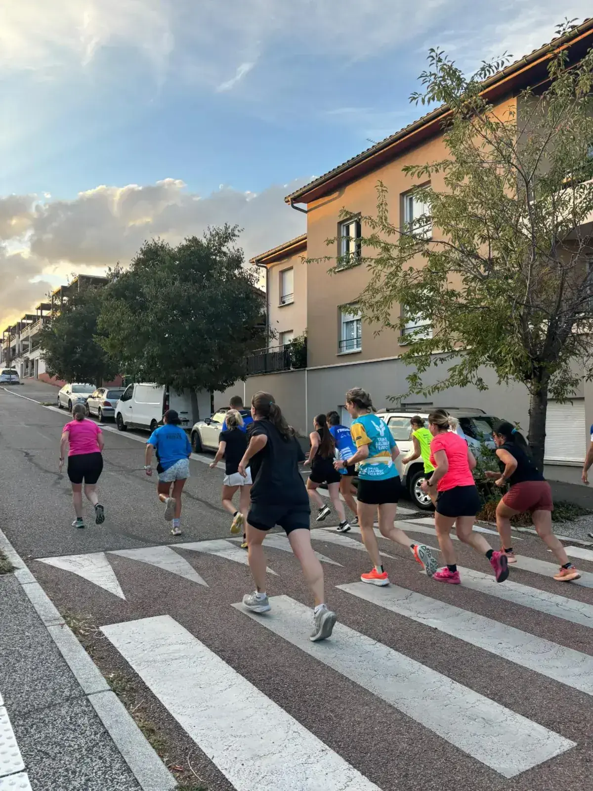 Départ d'un exercice de fractionné